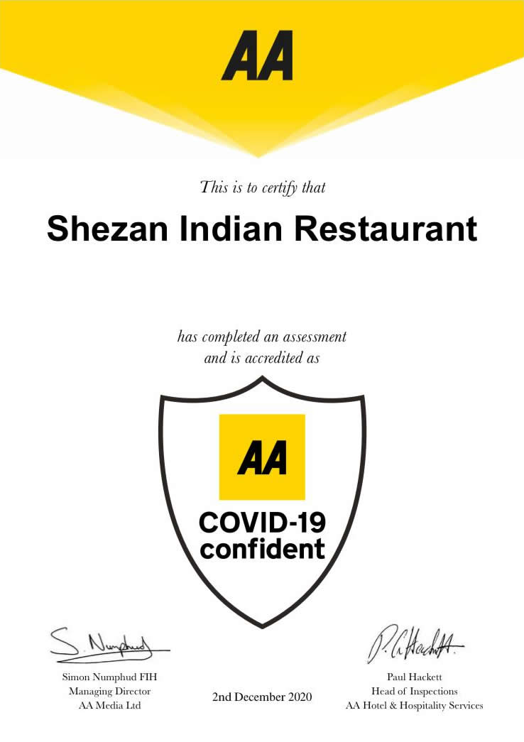shezan AA certificate